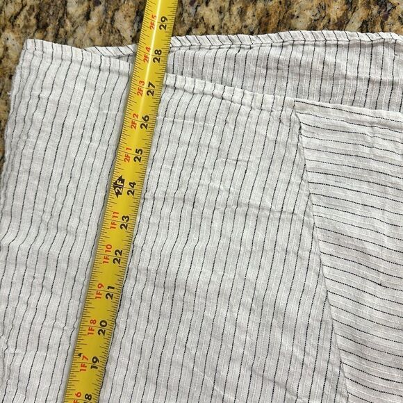 Luna Luz White Striped Relaxed Fit Round Neck Tank Top Size M - Picture 5 of 5